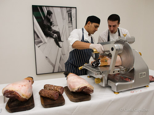 Parma ham and artwork Parma ham and artwork