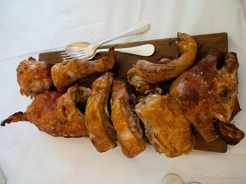 The baby suckling pig at the Mark Hix restaurant, London The baby suckling pig at the Mark Hix restaurant, London